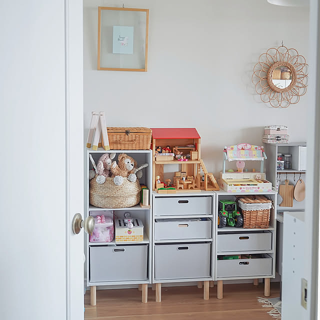 Overview,海外インテリア好き,マンションリノベ,マンション,リノベーション後,マンションインテリア,子供部屋,子供部屋収納,カラーボックス,カラーボックス収納,キッズルーム,キッズルームインテリア,カラボ,カラーボックスDIY,おもちゃ収納,おもちゃ部屋,NITORI,ニトリ mimi.lifeの部屋