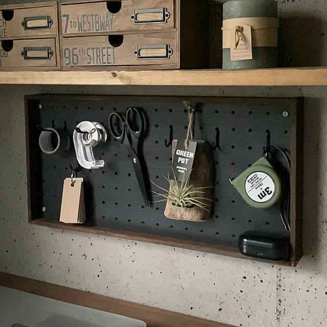 簡単DIY,100均DIY,男前インテリア,100均,DIY,セリア,ダイソー,On Walls arch.to.meetの部屋