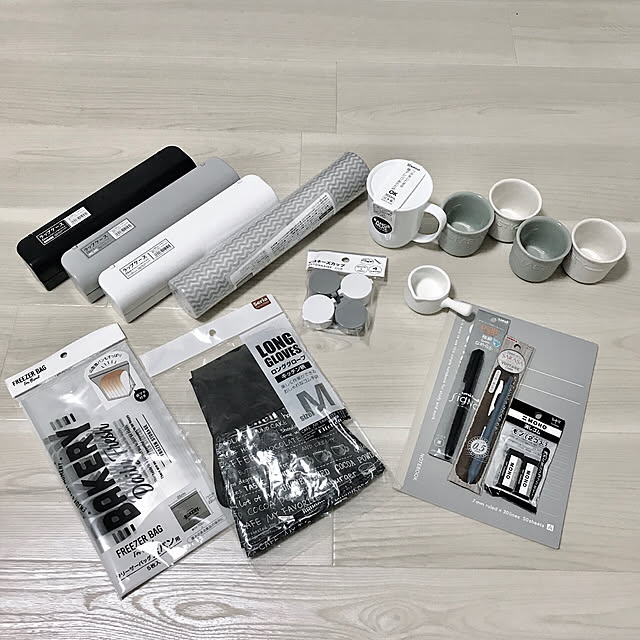 Kitchen,seria,セリア,グレー,グレーインテリア,グレー×ホワイト,一人暮らし,モノトーン,ホワイトインテリア,ホワイト,100均 PetetheCatの部屋