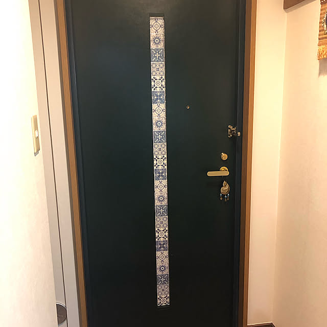 モロッコ風,モロッコ,モロカンタイル,モロカンスタイル,DIY,Entrance,ダイソー Pekoの部屋