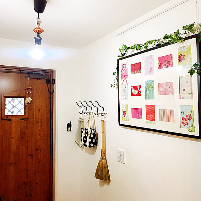 子供服リメイク,IKEA 雑貨,IKEA フレーム,IKEAの照明,アイアンバー,お散歩バック,Entrance kittyの部屋