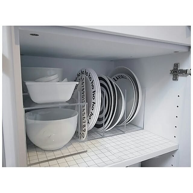 Kitchen,モノトーン,白黒インテリア,無印良品,カップボード,食器棚,賃貸,Instagram→anna469646,インスタやってます！,IKEA,収納,整理収納,白黒マニア,賃貸インテリア,ホワイトインテリア,シンプルインテリア,シンデレラフィット,北欧インテリア,モノトーンインテリア,アクリル an-naの部屋