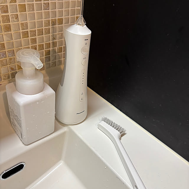 Bathroom,Panasonicジェットウォッシャー,週末おそうじ,洗面台ピカピ,おうちピカピカ,LIXIL洗面台,無印良品 hannaの部屋