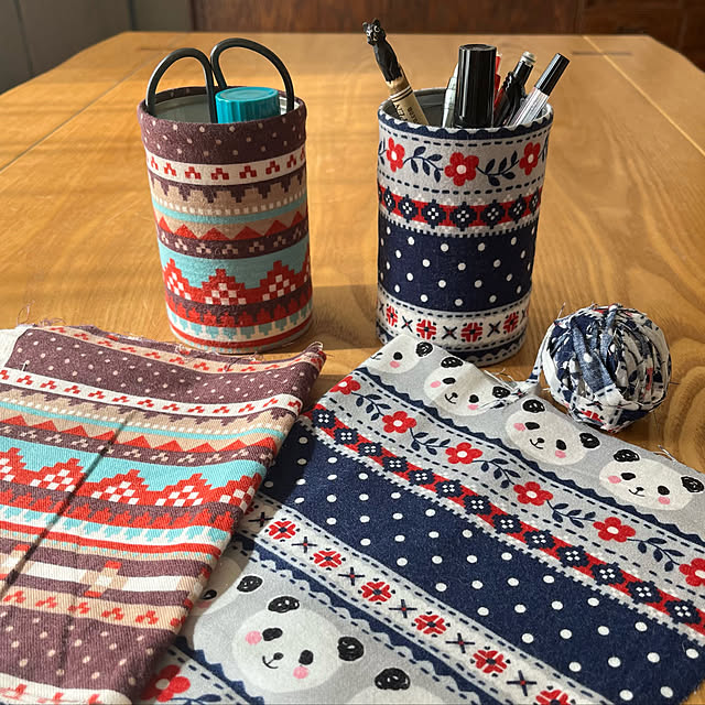 こたつ,はぎれ布,文房具,小物入れ,空き缶リメイク,イベント参加,雑貨,Lounge kuuの部屋