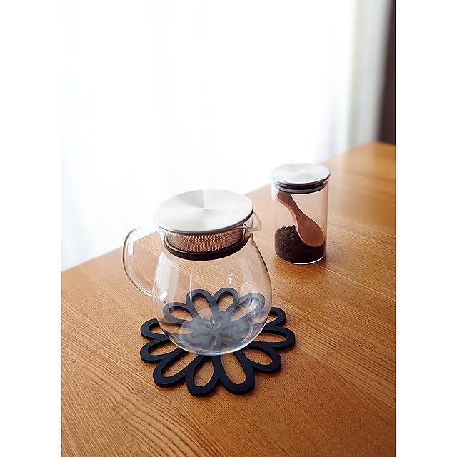 My Desk,高コスパアイテム,RCの出会いに感謝♡,RCの皆さまに感謝♡,イベント参加,なにげない日常に感謝して,2枚投稿,セリア,シリコーン製鍋敷き,耐熱ガラスポット ToReTaRiの部屋