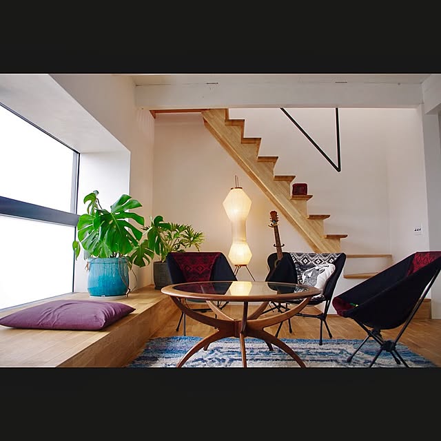 Lounge,AKARI,グリーンのある暮らし,NOGREEN NOLIFE,GREENのある暮らし,ヘリノックスチェア,スパイダーテーブル,違いがお分かり頂けるだろうか？,冬支度 temtasobiの部屋