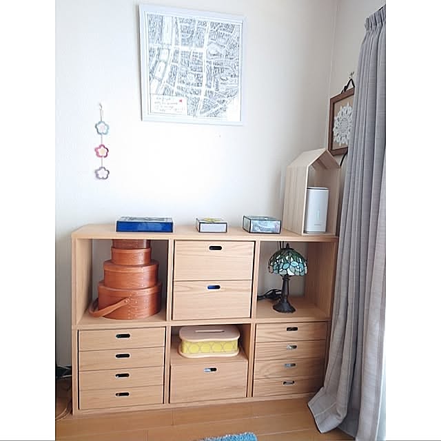 My Shelf,無印良品,ステンドグラス,テーブルライト,バンダナ,一人暮らし,スタッキングシェルフ,いつもいいねやコメありがとうございます♡,シンプルに暮らしたい,スッキリ暮らす,見ていただいてありがとうございます♡,アニエスベー,アクセサリーケース,ティッシュケース,シェーカーボックス SARON_TSUBAKIの部屋