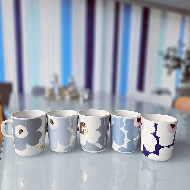 ときめきアイテム,マリメッコ,marimekko,ミサワホーム,ウニッコ,ウニッコマグ,ウニッコ青系,マグカップ mutyukingの部屋