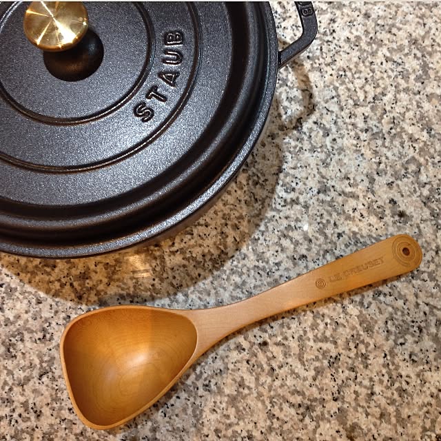 Kitchen,コンテスト参加,御影石,ストウブ,おたま,ルクルーゼ,買ってよかったモノ,STAUB,LE CREUSET aki77_kの部屋