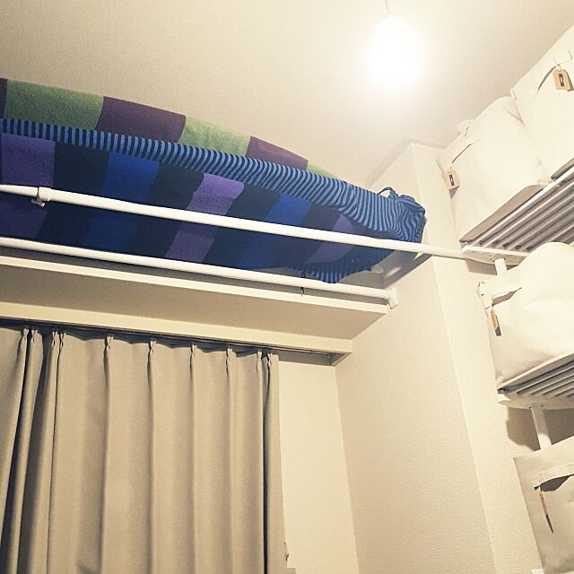 My Shelf,サーフボード,社宅,つっぱり棒,無印良品 Maiの部屋