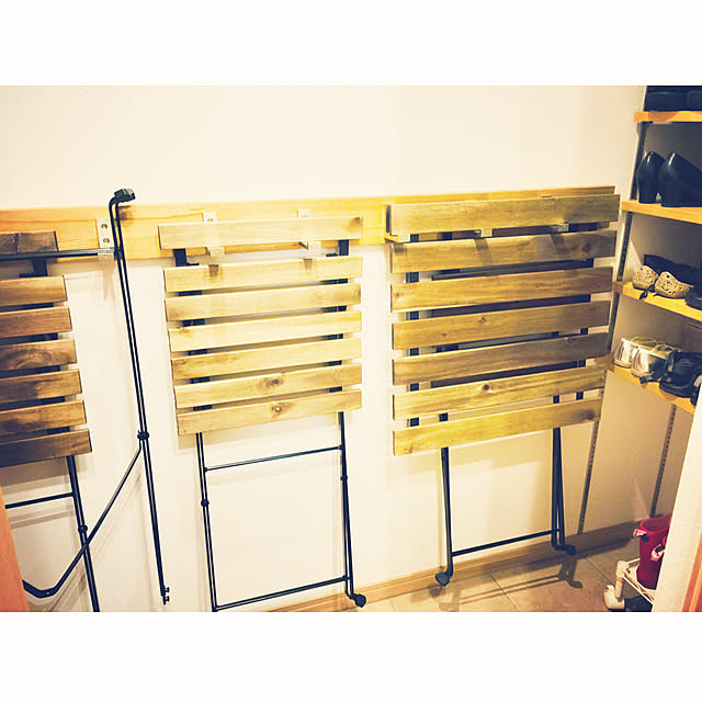 My Shelf,折りたたみテーブル,庭用テーブル収納,靴箱,壁掛け収納,新商品買ったよ！,IKEA,IKEA カフェテーブル,コーヒーテーブル TOMOの部屋