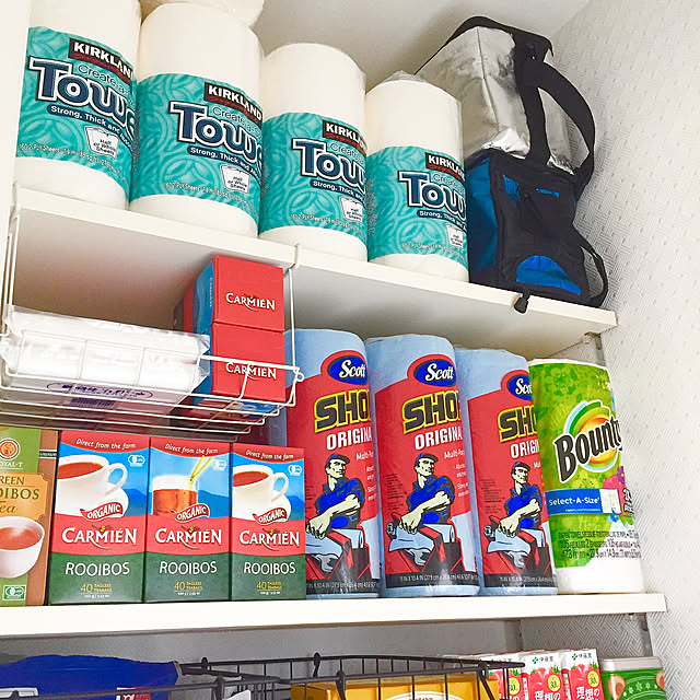 My Shelf,ストック,キッチンペーパー,コストコ,片付け苦手,片付け,整理整頓,キッチン収納,収納,パントリー mimiの部屋