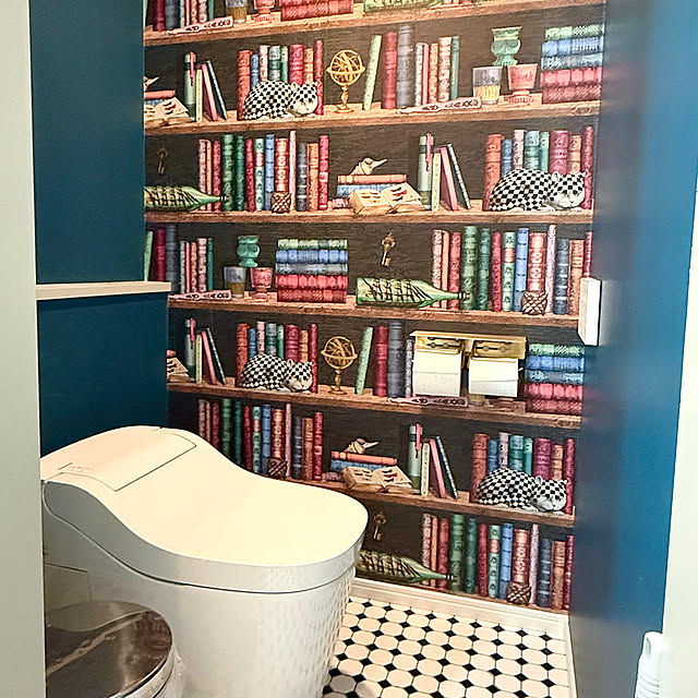 Bathroom,本棚,アンティーク,壁紙,アンティーク家具,フォルナセッティ,フォルナセッティー snowleopardの部屋