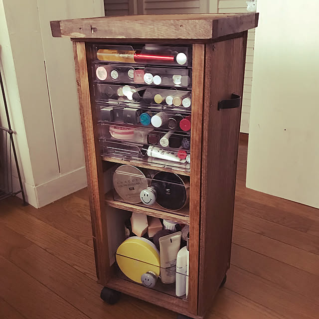Lounge,メイク収納,男前,ダイソー,エイジング加工,収納,100均,DIY,セリア,ハンドメイド syanの部屋