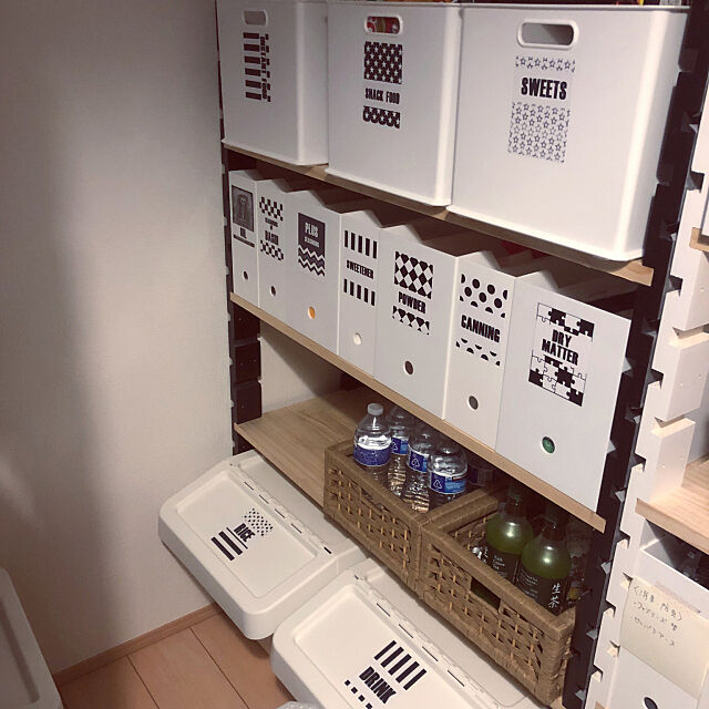 My Shelf,ニトリ,ラベル作成,ストック置き場,納戸,IKEA anmiの部屋