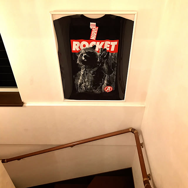 Tシャツ,ロケットラクーン,MARVEL,ディスプレイコーナー,On Walls,ガーディアンズオブギャラクシー meの部屋