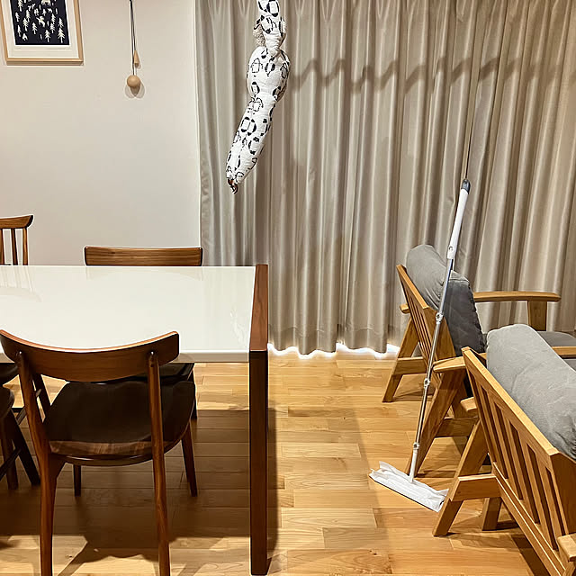 クイックルワイパー,無垢床,おうちをキレイに保つ習慣,癒し,ナチュラルインテリア,コメントお気遣いなく♡,ミナペルホネン,オノメカマン yoppiの部屋