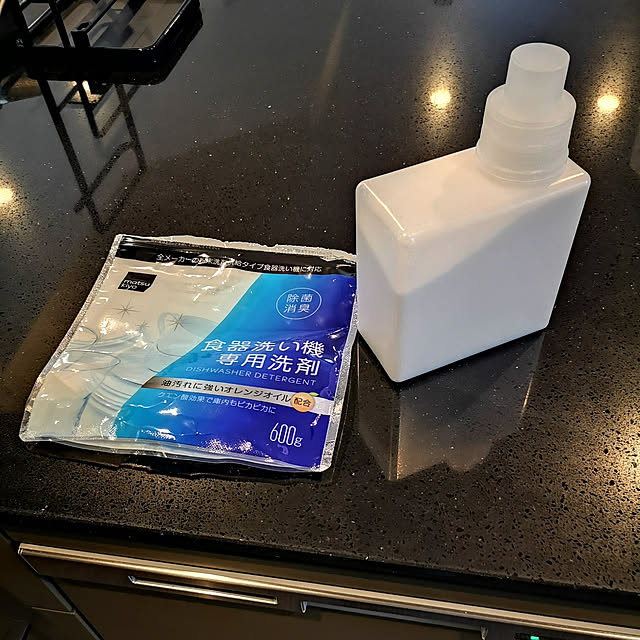 Kitchen,無印良品の詰め替え容器,食洗機用洗剤,つめかえボトル,生活感,無印良品,便利になった,無印良品　入浴剤 75の部屋