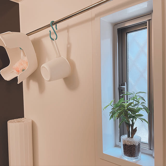 フェイクグリーン,Bathroom,ニトリ,建売住宅だけど可愛く☆ akiko-ovの部屋
