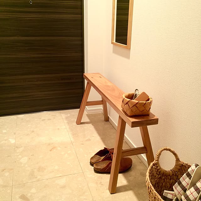 Entrance,BIRKENSTOCK,無印良品,二人暮らし,壁に付けられる家具,セリア,ニトリ someday-5の部屋