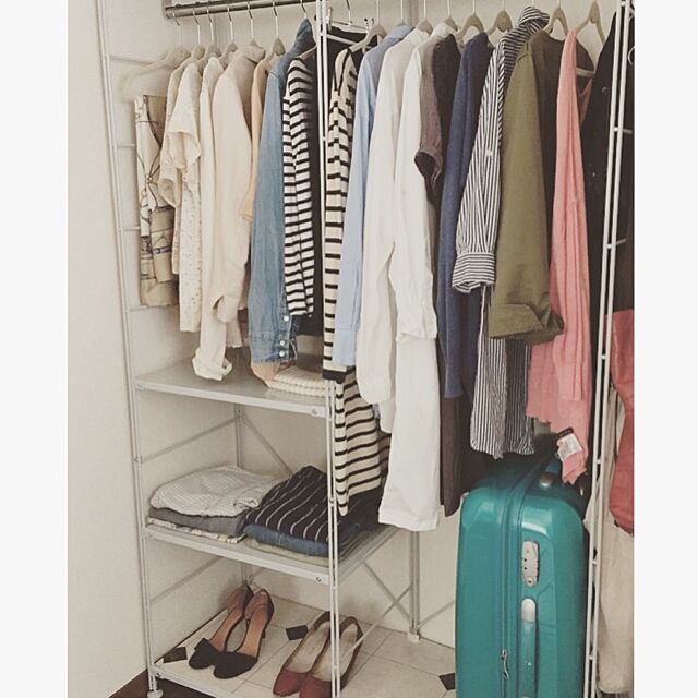 My Shelf,衣替え,ユニットシェルフ,一人暮らし,無印良品,収納,クローゼット収納,洋服収納 Yukoの部屋