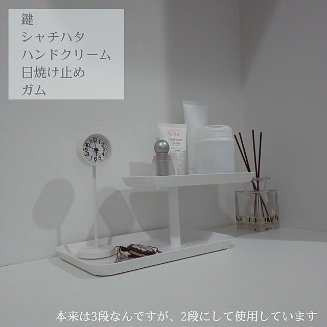 Entrance,20190606,建売住宅,すっきり暮らす,towerシリーズ,アクセサリートレー,下駄箱の上,鍵置き場,印鑑置き場,ホワイト化,整理収納部 rumi_home169の部屋