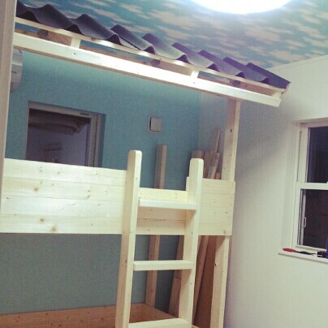 Bedroom,パパDＩＹ,ブログ細々とやってます♪,2段ベッド,子供部屋 hiyori-naの部屋