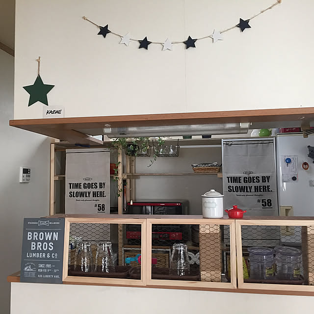 DIY,カウンターキッチン,カウンターキッチン DIY,セリア,10分でできる,100均,百均,Kitchen kazueの部屋