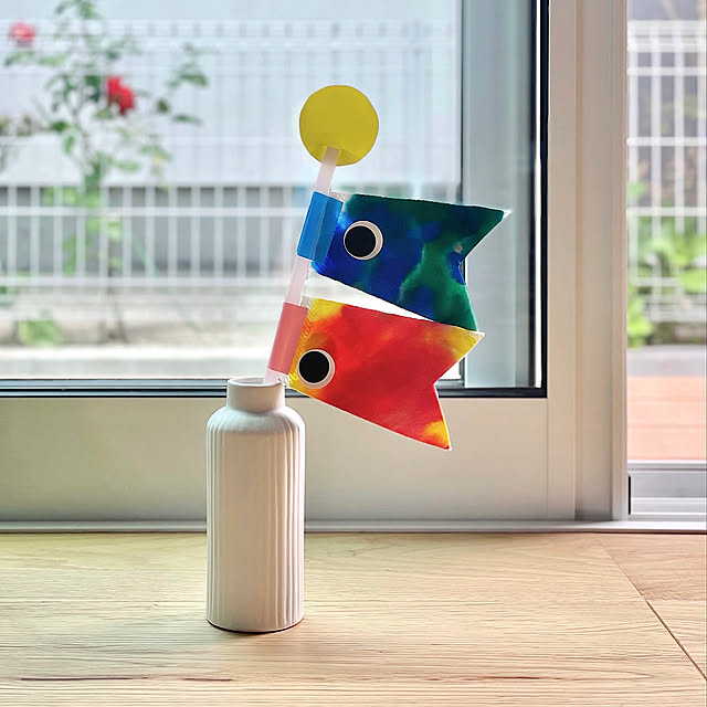 工作,コーヒーフィルター,こどもの日,Overview,こいのぼり 手作り,鯉のぼり Yuuuuuの部屋