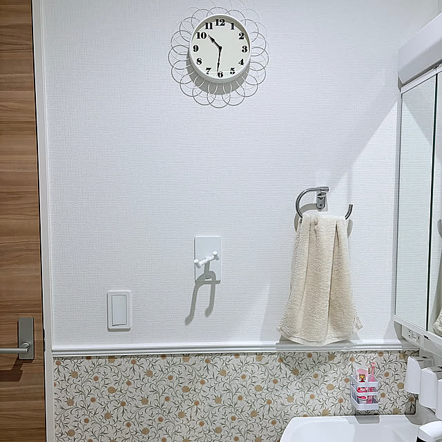 Bathroom,IKEA,ナチュラル,時計,DIY yuttanの部屋