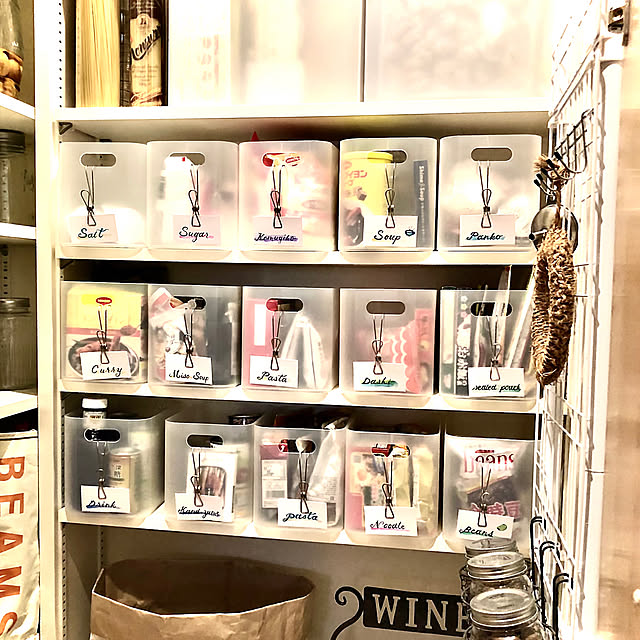 収納,ステンレスピンチ,セリア,パントリー,アートのある暮らし,レタリング,プチDIY,アート,ハンドメイド,和モダンの家,DIY女子,100均,コストコ調味料,ラベリング自作,可動棚,My Shelf paruの部屋