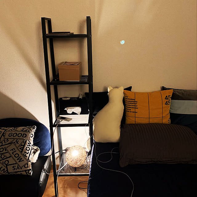 照明,IKEA,ニトリ,オットマン,BAY FLOW,Bedroom HARERUYAの部屋