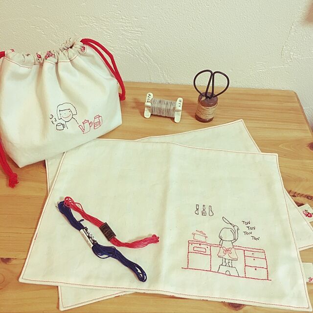 My Desk,刺繍,刺繍糸,ハンドメイド sakusoraの部屋