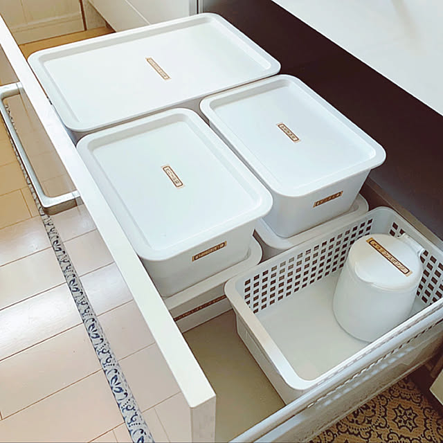 収納,シンク下 収納,シンク下引き出し,シンク下収納,Kitchen,カシオ計算機・モニター,ネームランドイーマ,ラベル,観葉植物のある暮らし,DIY女子,DIY,ナチュラルカントリーに憧れます,カフェ風インテリア,カシオネームランドイーマ,NO GREEN NO LIFE,観葉植物,フォローの押し逃げごめんなさい！,ナチュラルが好き,ナチュラルインテリア,インテリア,ラベリング初心者,いいね、お返しができなくてごめんなさい。,100均アイテム,100均,セリア,Kitchen yumimaruの部屋