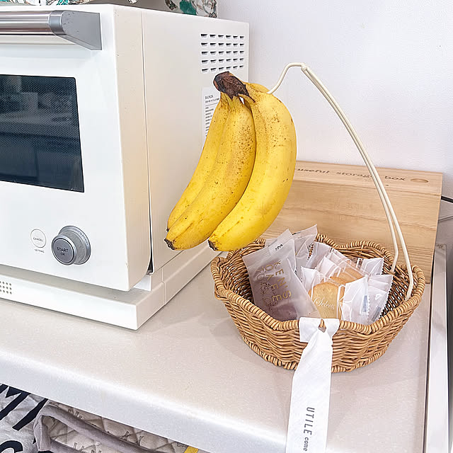 Kitchen,バスケット収納,バナナスタンド,キッチン収納,建売住宅,いつもありがとうございます♪感謝☆,コメントお気遣いなく,建売住宅でも快適生活,IG→bonitalife_style bonitaの部屋