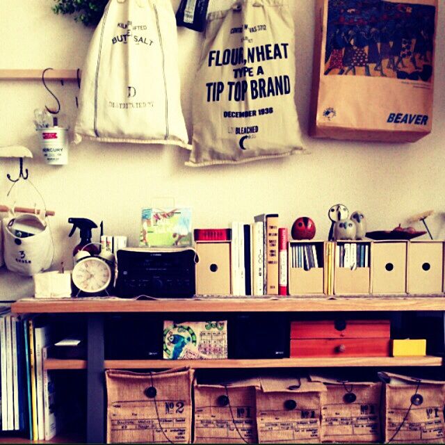 My Shelf,収納,ジュートボックス,CD,本,オーディオ,バッグ,雑貨,紙袋 029の部屋