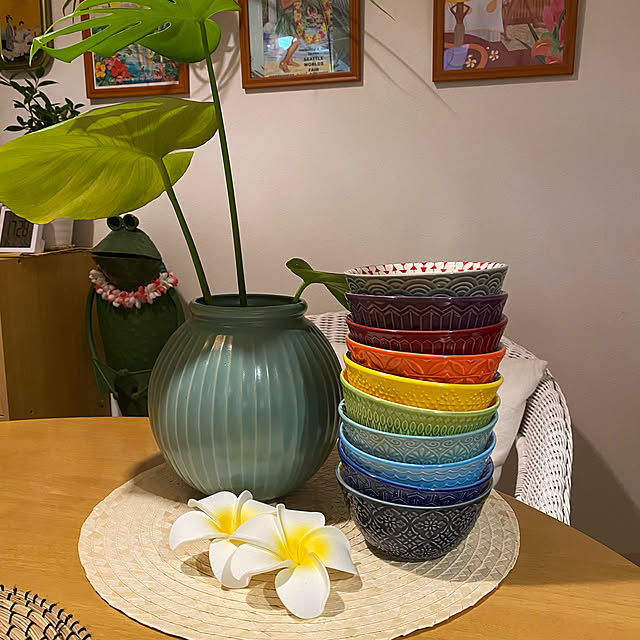 レインボーカラー,ブリキのカエルはDULTON,DULTON,ハワイアン,リゾート,オールドハワイアン,ハワイアンインテリア,My Desk mrs.hawaiiの部屋