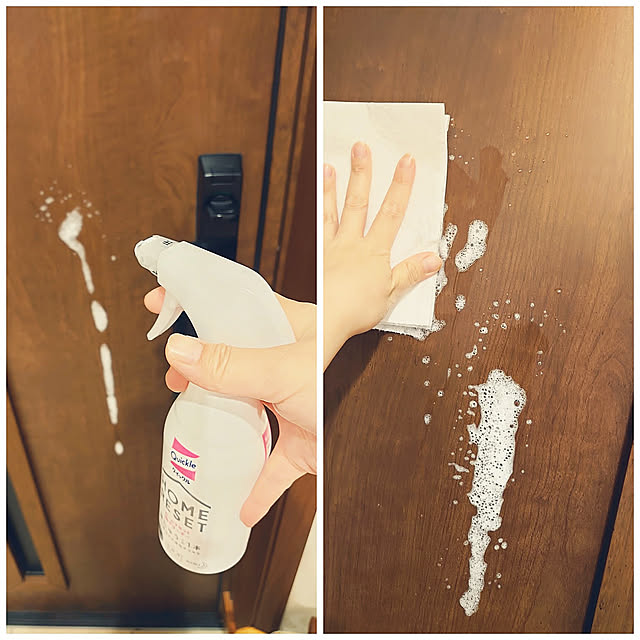 Entrance,暮らしの味方,お掃除記録,快適,クイックル,クイックルしやすい部屋,いいね！&フォローとっても嬉しいです♡,いいね、フォロー本当に感謝です♡,ホームリセット泡クリーナー,除菌もできる,玄関扉のお掃除 kiyoの部屋