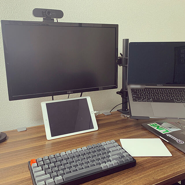 PCデスク周り,PCデスク,一人暮らし,My Desk,keychron chan_kakuzの部屋