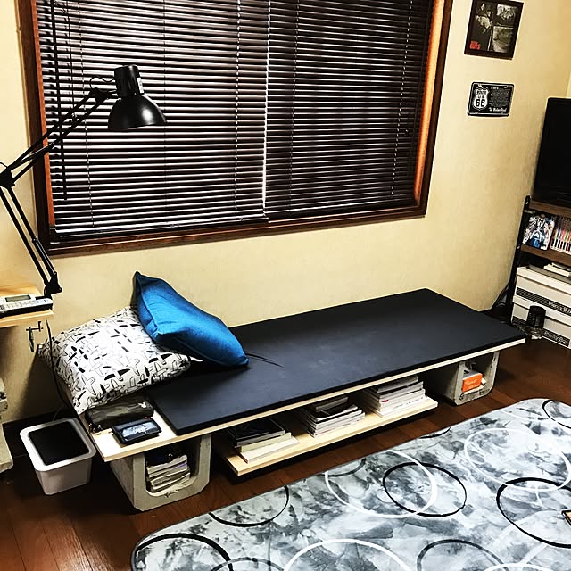 Lounge,ベンチ,U字溝用コンクリートブロック,DIY AKIの部屋