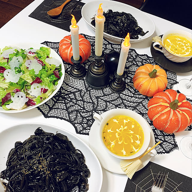 おばけ,魔女,DIY,ハロウィン,HALLOWEEN,100均,魔法,セリア,ダイソー,キャンドル,Kitchen,ハロウィンディナー,ハロウィンテーブルコーデ Saltyの部屋
