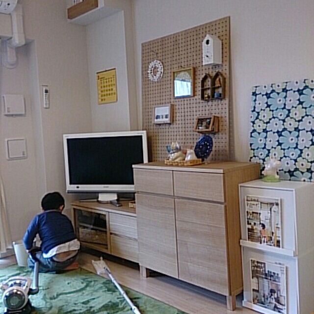 My Shelf,掃除男子,マリメッコ,salut!,無印の棚,無印良品,パンチングボード,Come home! haruの部屋