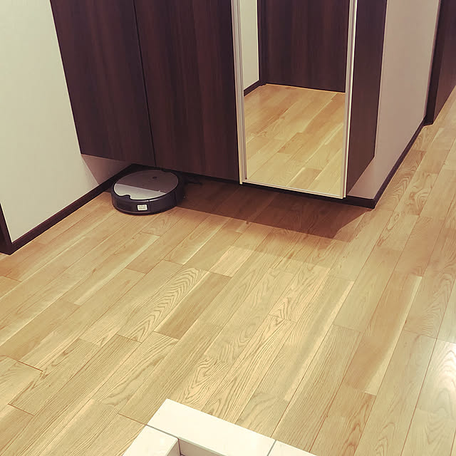 そうじ道具,ナチュラル,Entrance,掃除機,ルンバがいる暮らし,ルンバ基地,ルンバ rieponponの部屋
