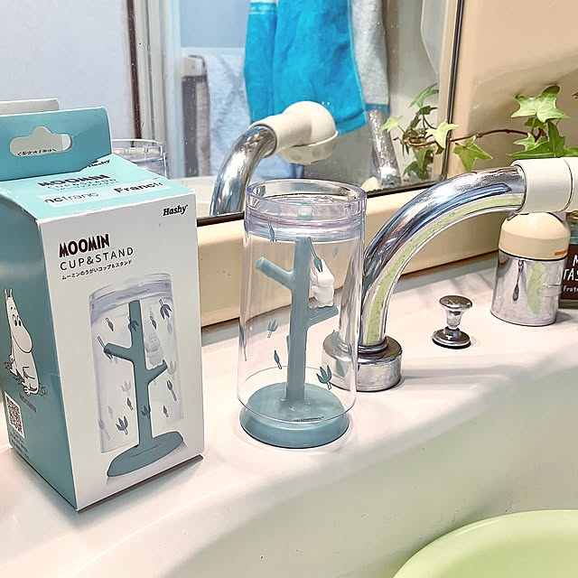 Bathroom,洗面所,洗面所グッズ,観葉植物,グリーン,オブジェ,ディスプレイ,アイビー tararaの部屋