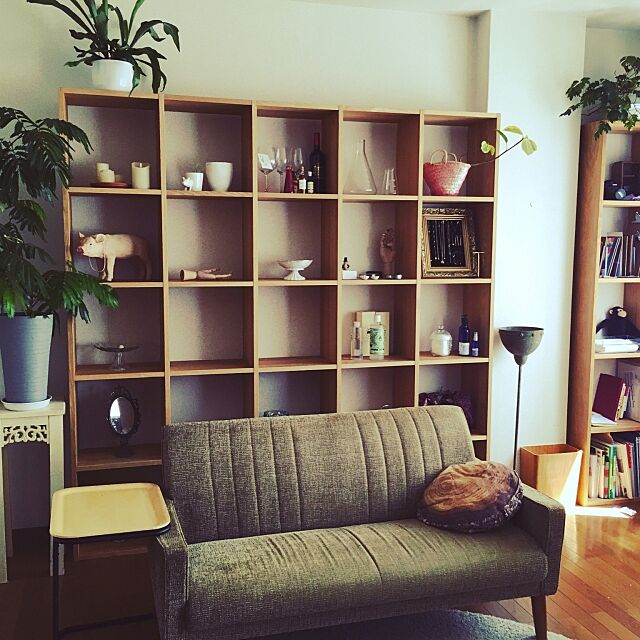 My Shelf,無印良品,スタッキングシェルフ,花のある暮らし,ビーカー＆フラスコ mino__risuの部屋