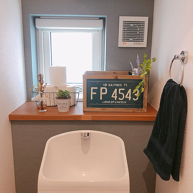 トイレの収納,100均,salut!,3COINS,ダイソー,観葉植物,北欧,フェイクグリーン,Bathroom mamasanの部屋