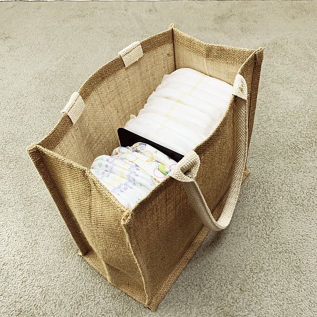 オムツ収納,ジュートバッグ,無印良品,Lounge ototoの部屋