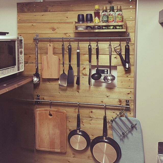 Kitchen,キッチン DIY,DIY,IKEA,フライパン tomodoraの部屋