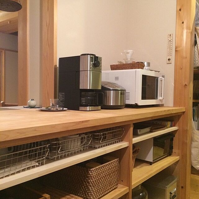 My Shelf,豆から挽けるコーヒーメーカー,コーヒーメーカー,無印良品,キッチン家電,キッチンカウンター wakomaruの部屋