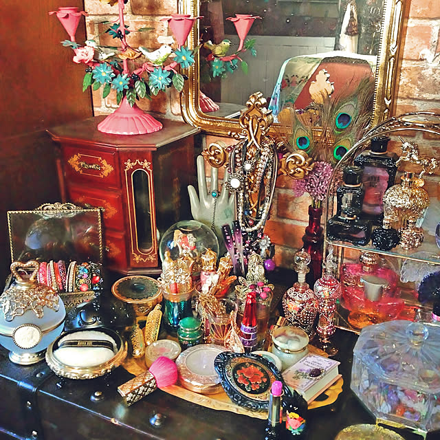 My Desk,暮らしの一コマ,四畳半,寝室,コスメ,アクセサリー,アンティーク,ジプシー,10000人の暮らし,アナスイ Aniseの部屋